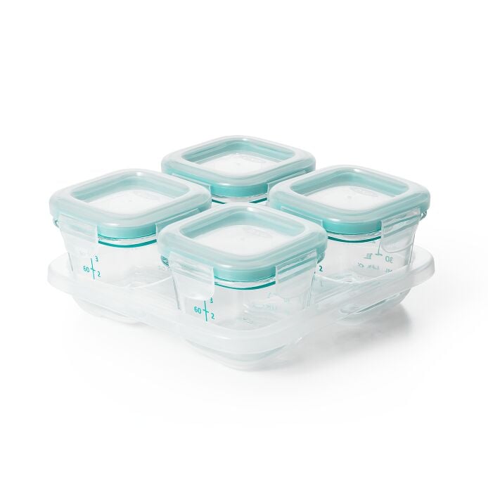 4 oz Glass Baby Blocks™ Freezer Storage Containers Q8