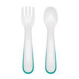 On-the-Go Plastic Fork and Spoon Set with Travel Case B9