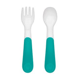 On-the-Go Plastic Fork and Spoon Set with Travel Case B9