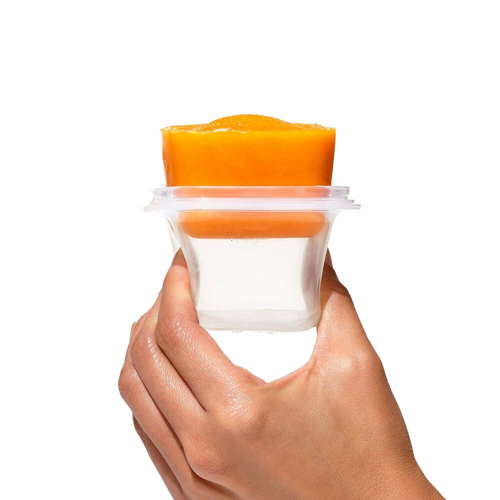 4 oz Baby Blocks™ Silicone Freezer Storage Containers - Tot Teal O1