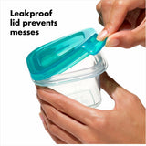 4 oz Baby Blocks™ Silicone Freezer Storage Containers - Tot Teal O1
