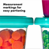 4 oz Baby Blocks™ Silicone Freezer Storage Containers - Tot Teal O1