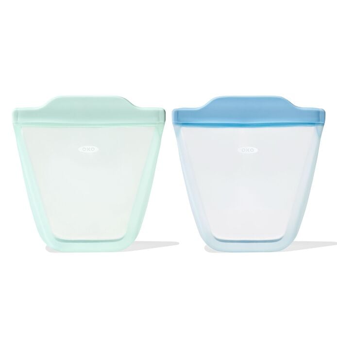 Tot Silicone Reusable Bag - 2-Piece Stand-Up Cup Set K8