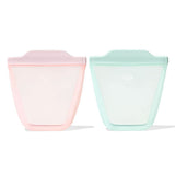 Tot Silicone Reusable Bag - 2-Piece Stand-Up Cup Set K8