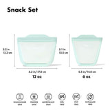 Tot Silicone Reusable Bag - 2-Piece Stand-Up Cup Set K8