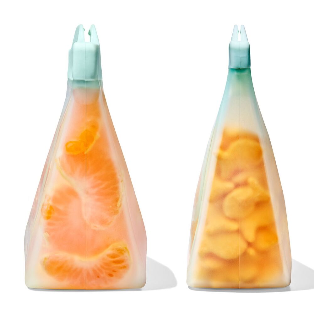 Tot Silicone Reusable Bag - 2-Piece Stand-Up Cup Set K8