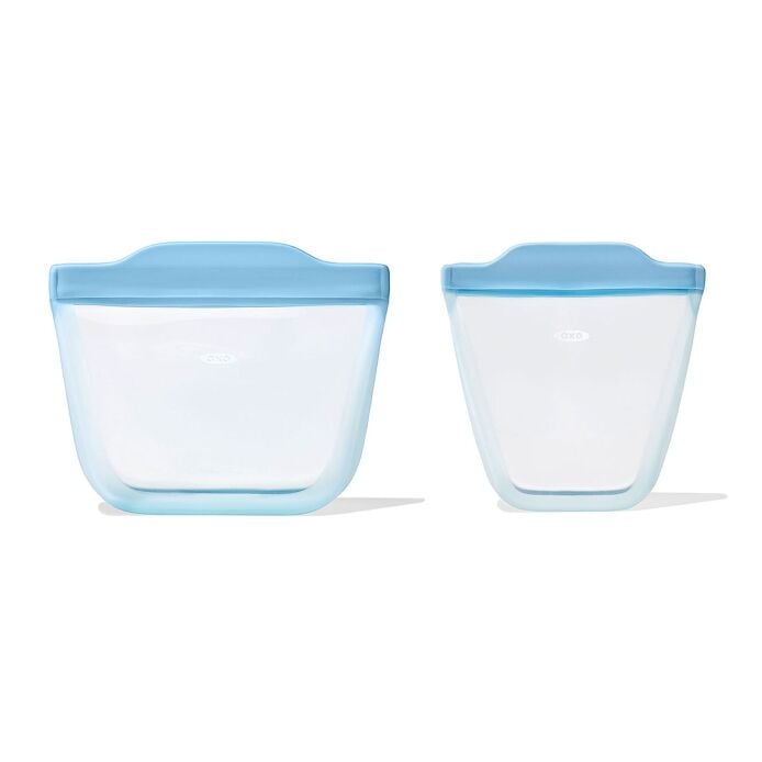 Tot Silicone Reusable Bag - 2-Piece Stand-Up Cup Set K8