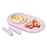 Textured Suction Plate & Spoons Set – 3-Piece E2