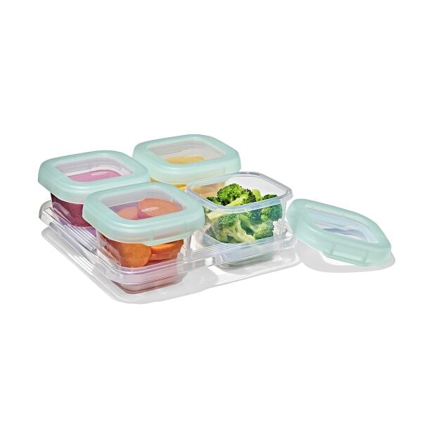 Baby Blocks Food Storage Containers (6 oz) - Opal U2