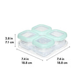 Baby Blocks Food Storage Containers (6 oz) - Opal U2