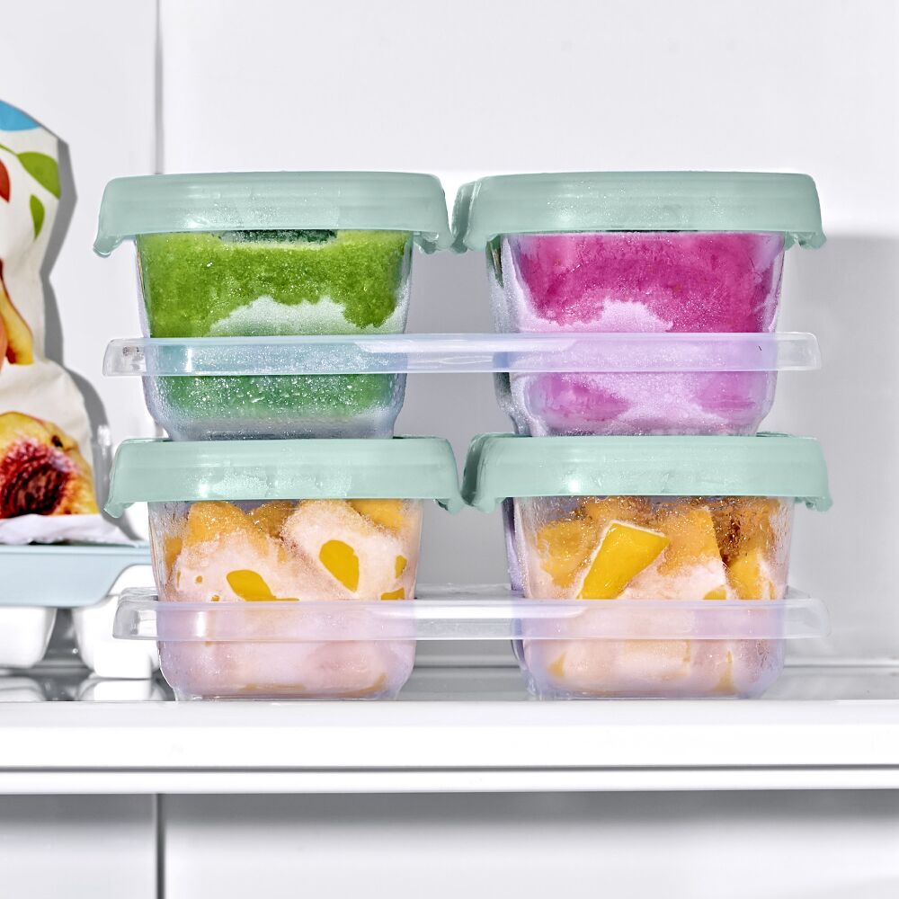Baby Blocks Food Storage Containers (6 oz) - Opal U2