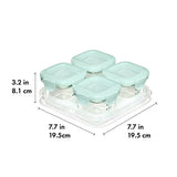 Glass Baby Blocks Food Storage Containers (4 oz) - Opal D9
