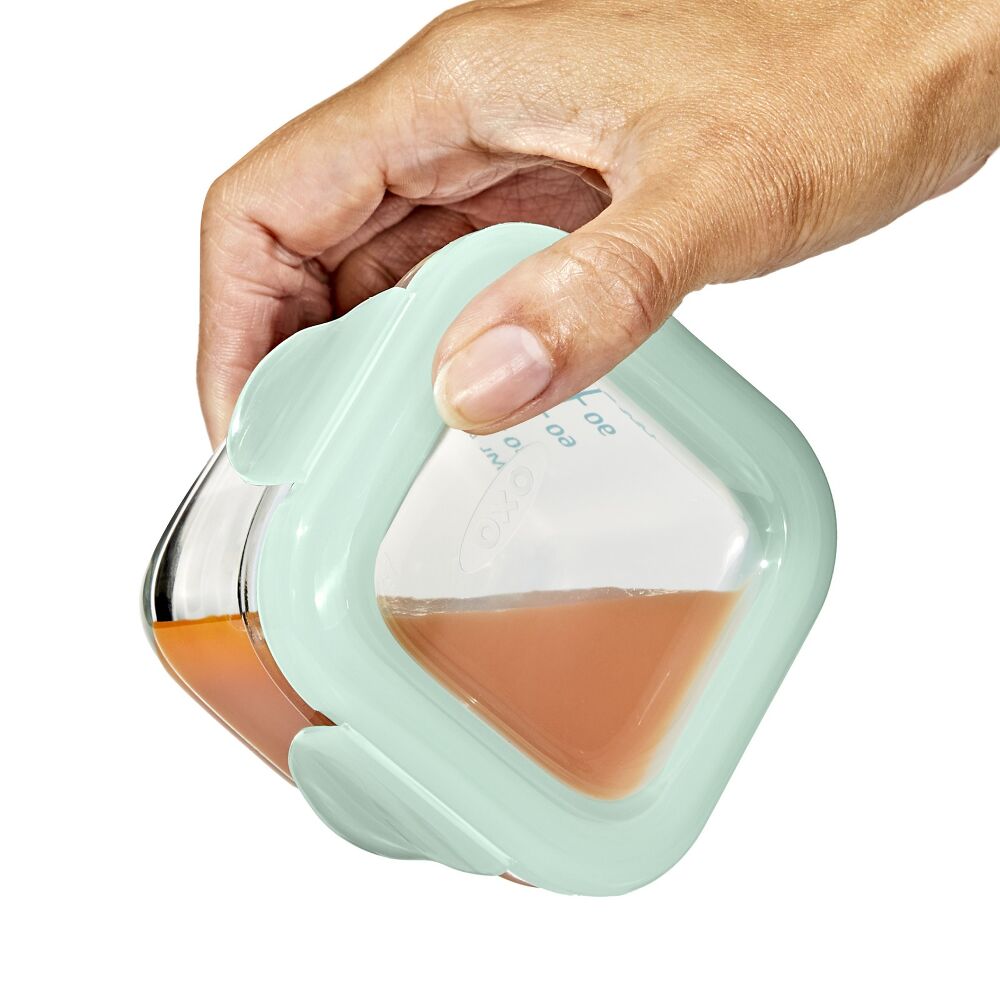 Glass Baby Blocks Food Storage Containers (4 oz) - Opal D9