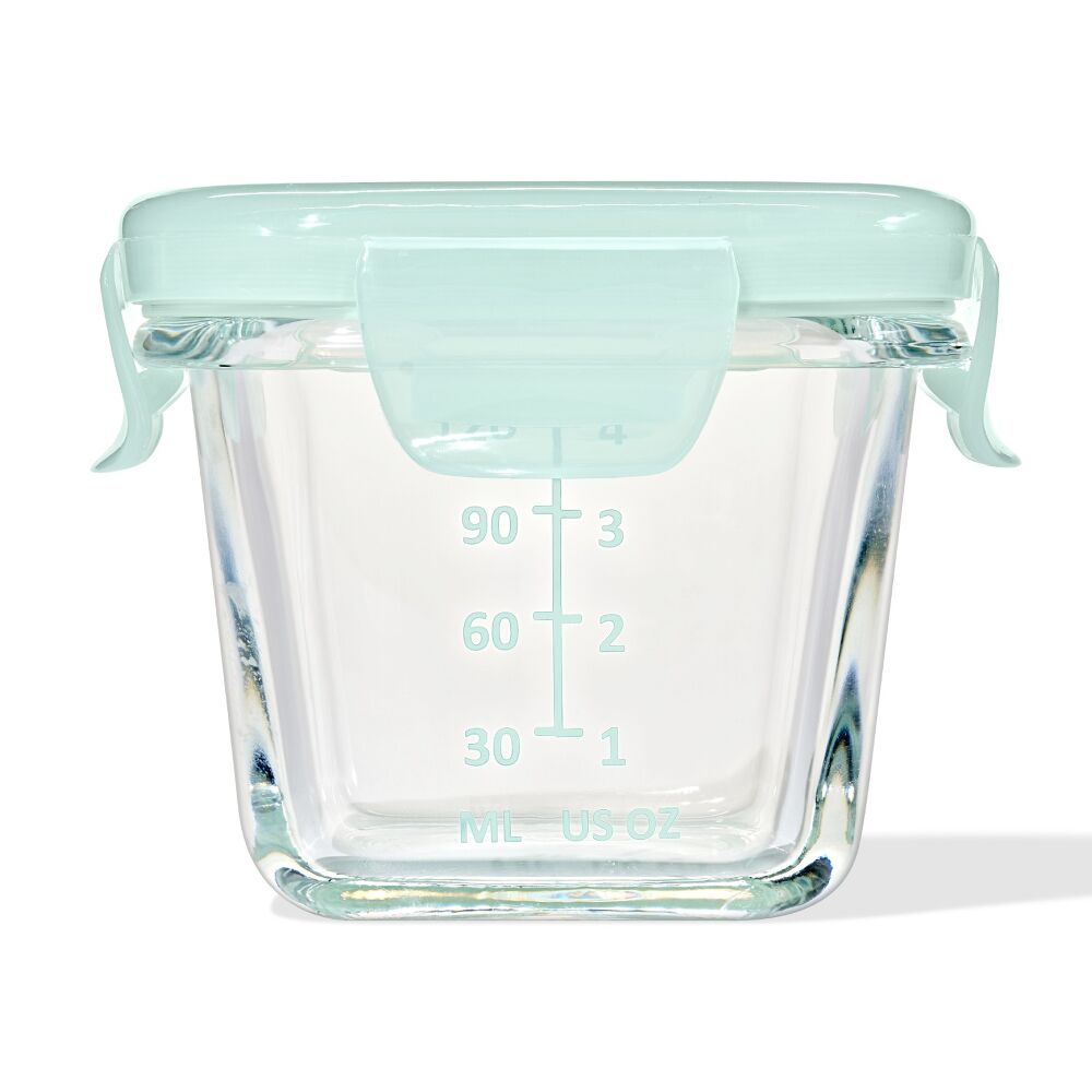 Glass Baby Blocks Food Storage Containers (4 oz) - Opal D9