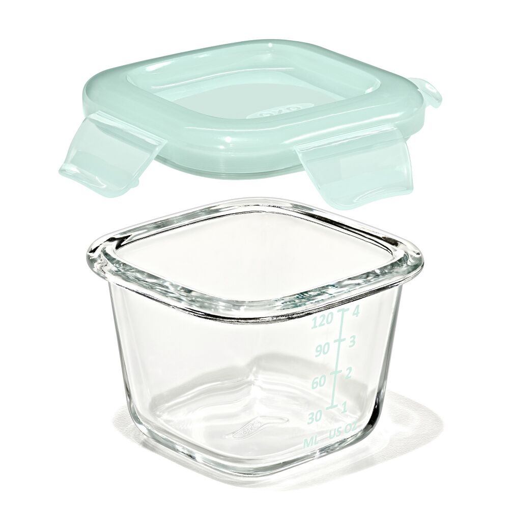 Glass Baby Blocks Food Storage Containers (4 oz) - Opal D9