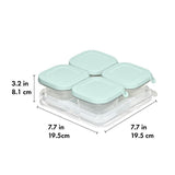Silicone Baby Blocks Food Storage Containers (4 oz) - Opal S2