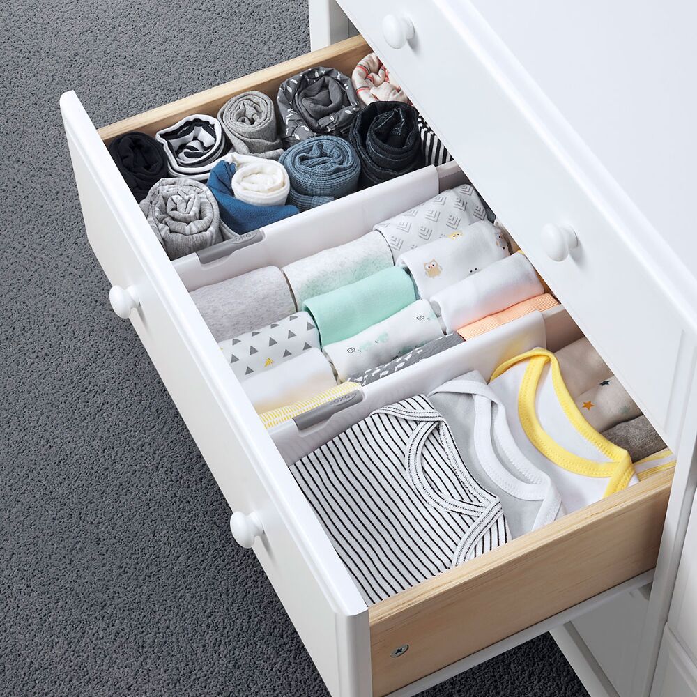 OXO TOT Expandable Dresser Drawer Divider - 4 Pack L6