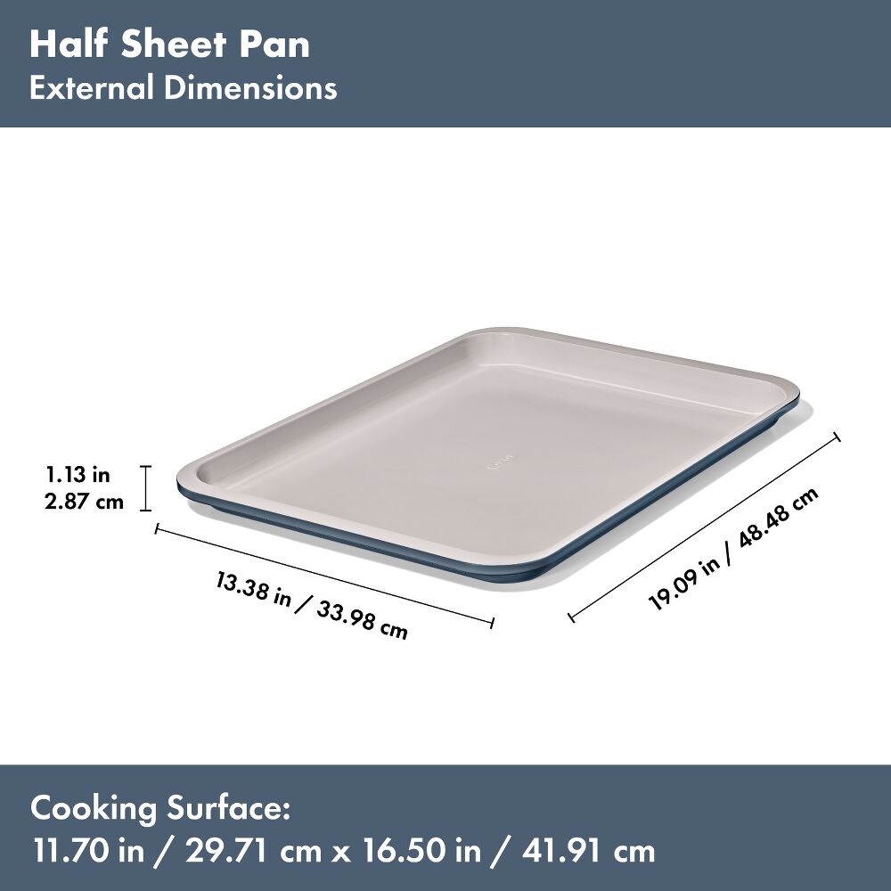 Non-Stick Pro Ceramic Coated Metal Bakeware Half Sheet Pan T7