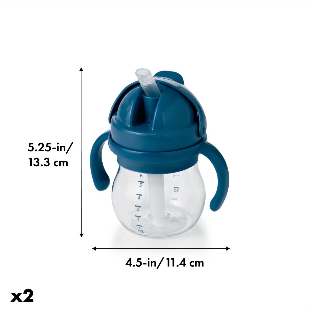 Transitions 6 Oz Straw Cup with Handles Set E8